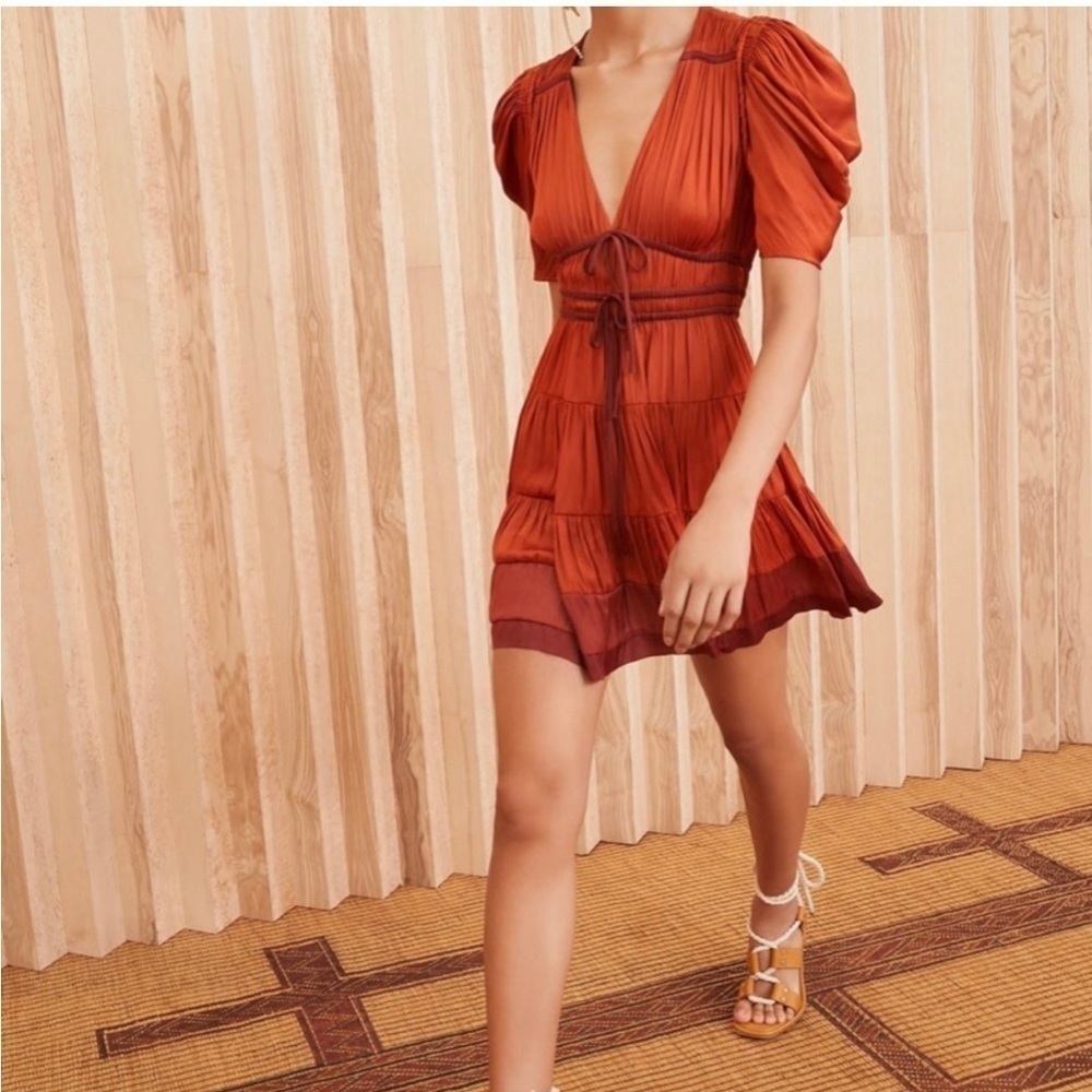 ULLA JOHNSON Azaria Dress in Agate 2 - Picture 3 of 13